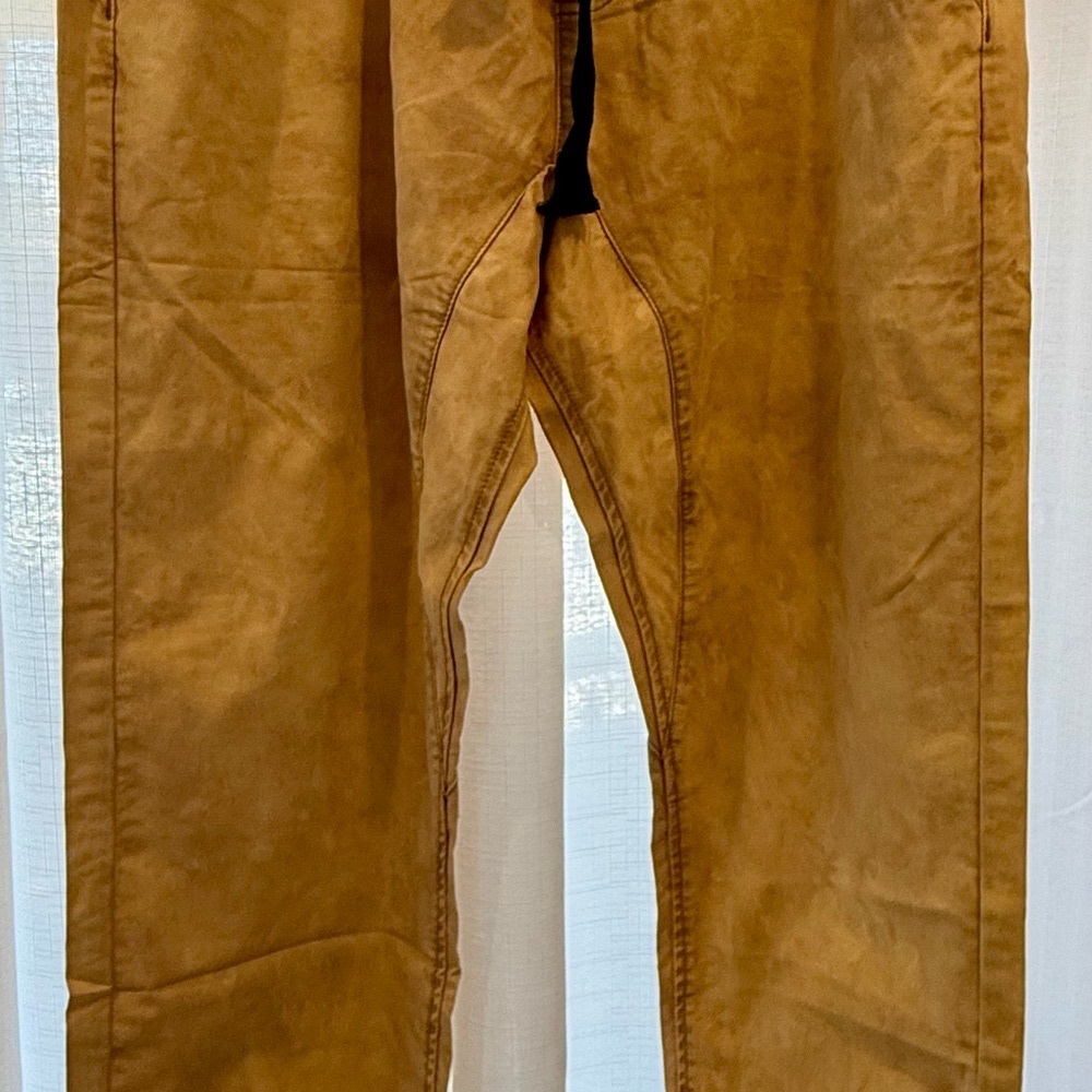 POL Women’s Acid Washed Mustard Joggers